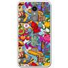 dakanna Custodia per LG K9 | Graffiti Colorati New York City | Cover in Gel di Silicone TPU Morbido di Alta qualità Trasparente