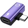Ouorkee Adattatore USB C a jack e ricarica 60 W ricarica rapida, 2 in 1 adattatore per cuffie USB C a jack per iPhone 17 16 Pro Max iPad Pro/Mini 6 Galaxy S25 S24 Ultra S23 Google, laptop, ecc