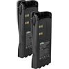 vhbw 2x batteria compatibile con Motorola GP338, GP339, GP328, GP329, GP330, GP320 radio (1800mAh, 7,2V, NiMH) + clip