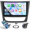 Rimoody 6G+128G 8 Core Autoradio Android per Mercedes Benz E/G/CLK/CLS Class W209 W211 W219 W463 2002-2010 9 Stereo Auto con Carplay Android Auto Senza Fili FM/RDS/DSP Bluetooth WiFi GPS Retrocamera
