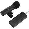 Goshyda Microfono da Risvolto Lavalier Wireless da 3,5 Mm, Associazione Automatica con Cancellazione Intelligente del Rumore, Microfono a Clip per Registrazione Dal Vivo