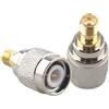Futheda 2PCS SMA Female to TNC Male RF Coaxial Adapter TNC to SMA Coax Jack Low Loss Nickel Plated Connector Compatible with Wifi Radios LTE Router Antenna Telecom Wireless Wired device Broadcast LMA