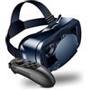 Topiky Cuffie VR per realtà Virtuale Occhiali 3D Cuffie Caschi Occhiali VR per TV, Cuffie VR 3D Pro Protezione Luce Blu per Telefono Cellulare