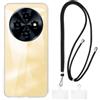 Shantime Custodia e lanyard per Oukitel C5 2025 - Chiaro+Nero | 6.52 Set composto da custodia protettiva e tracolla staccabile con fibbie metalliche e 2 patch