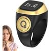 Generic Anello da dito intelligente | Contatori Elettronici Digitali | Anello contatore elettronico per dito, anello intelligente ricaricabile, Tasbih Tally Clicker, supporta più lingue