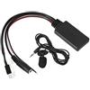 UPALDHOU Kit Connettore Adattatore Audio 12 Pin per W169 W245 W203 W209, Materiale ABS Nero, Modulo Audio Automatico per Classe A/B/C/CLK/GL/M/R/S/SL, 1 Microfono, Streaming Musicale