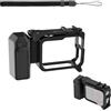 CERFFOOL Xplorer Grip Pack per Insta360 Ace Pro 2/1 con interfaccia a zoccolo Freddo Leggero Gabbia a Telaio Sgancio Rapido Shooting Maniglia con Cordino per Azione Fotocamere Accessori