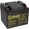 Akkuman.de Akkutechnik vom Fachmann Batteria adatta per Panasonic LC-P1238APG 12 V 38 Ah AGM batteria VDs