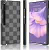COQUE Custodia per Huawei Mate Xs 2, Custodia per Telefono Pieghevole Con Motivo Bicolore Custodia per Huawei Mate Xs 2-Nero