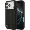 CG MOBILE Mercedes - Custodia in pelle con foglie di alloro compatibile con MagSafe per iPhone 17 Pro (nero)