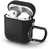 Spigen Silicone Fit Progettato per Apple Airpods 1 & 2 Custodia Cover Case [LED frontale non visibile] - Nero