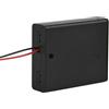 Wynrzyj 4 slot 3A Portabatteria con contatti a molla e un interruttore per dispositivi da 6 V. Cavo di colore incluso. Serie Scatola batteria