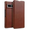 STILGUT Custodia a libro compatibile con Google Pixel 7 Pro, in pelle, a portafoglio, colore: Cognac