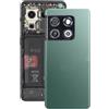 Audiosystem Scocca Copri batteria Cover Back posteriore Per Oneplus 10 Pro 5G NE2210 NE2217 1+10 Pro Con Vetro Vetrino Fotocamera Ricambio Pari Originale Sostituzione Green Verde