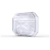 AKABEILA Custodia per Airpods Pro, AirPods Pro Custodia di ricarica trasparente in morbido TPU Cover Air Pod Pro 2019 con moschettone Supporto ricarica wireless frontale LED visibile