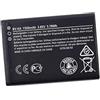 Ukkipower BV-6A - Batteria di ricambio compatibile con 8110 4G TA-1048 TA-1059 Banana 2060 3060 5250 C5-03 (3,85 V, 4,44 Wh/1500 mAh)