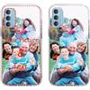 TIANDIMY Custodie Personalizzate per Motorola Moto G51,Personalizzabile con Foto,Immagine,Testo Cover,Trasparente Morbido Case,Antiurto Custodie,per Moto G51 Personalizzabile Custodie