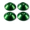 PrecisionGeek Set di 4 cuscinetti per altoparlanti a forma conica in alluminio anodizzato verde, diametro 20 mm, per altoparlante Hi-Fi