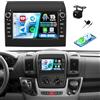 GOHHDL Android 15, 4G+64G GOHHDL Carplay Autoradio per Fiat Ducato 2008-2015/Citroen Jumper 2011-2015/Peugeot Boxer 2011-2015 Carplay Android Auto, Radio da 7 Pollici con GPS WiFi BT FM/RDS SWC Retrocamera