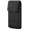 DFV mobile - Fodera per Custodia da Cintura Verticale in Pelle e Nylon per Fairphone 4 (2021) - Nero