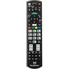 SeKi Telecomando adatto per Panasonic - funziona con il 99% di tutti i dispositivi Panasonic (TV, TV Smart TV, DVD, TV LED e 4K), con funzione di apprendimento aggiuntiva