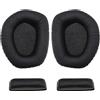 Create idea 1 paire d'oreillettes et 2 coussinets de bandeau compatibles avec Sennheiser HDR165 HDR175 HDR185 HDR195 RS165 RS175 RS185 RS195 Noir