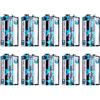 Obotsnoi Confezione da 10 batterie al carbonio da 9 V, 6F22, ad alta densità di energia, a lunga durata, per multimetri e telecomandi