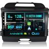 BXLIYER SXAUTO [6G+128G] Android 15 IPS Autoradio Per Kia Sportage (2010-2015) - Senza fili CarPlay/Android Auto - LED Camera + MIC - DAB Dual Band WIFI Fast-boot Volante 360-CAM AHD DSP - 2 Din 9 Pollici