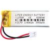 Liter energy battery Batteria 501646 LiPo 3.7V 380mAh 1.406Wh Ricaricabile Connettore PH2.0 (JST-PHR-02) Tipo B Litio: Assicurarsi che la polarità del dispositivo corrisponda 42x16x5mm (PH2|380mAh|501646)