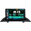 BXLIYER SXAUTO ¦ 8G+256G ¦ Android 15 IPS Autoradio Per BMW X3 E83 (2004-2012) - Senza fili Carplay & Android Auto - LED Camera + MIC - DAB Fast-boot Volante 360-CAM DSP WIFI Bluetooth -2 Din 9 Pollici