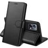 PHONILLICO Cover per Xiaomi Poco X5 Pro 5G - Custodia Nera Portafoglio con Chiusura Magnetica Porta Carte Antiurto e Protezione Completa