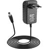 Synkris Adattatore CA 12 V 2 A 24 W universale trasformatore alimentazione AC DC 1,5 m filo positivo stabile per altoparlanti bande LED router telecamere CCTV e altri dispositivi elettronici 5,5 mm x 2,5 mm
