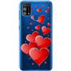 Mixroom - Cover Custodia Case In TPU Silicone Morbida Sfondo Trasparente Per ONE PLUS NORD N100 Fantasia Cuori Love T457