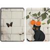 LODMLOER Custodia per Kindle 11a Generazione 2024/2022, Cover Leggera con Auto Sveglia/Sonno per Kindle 2024/2022 11a Gen 6 e-Reader, Gatto/Muro