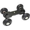 DynaSun CAR20 Skater Dolly Cinema Professionale Tavolo Stabilizzatore per Videocamera/Macchina Fotografica DSLR, Nero