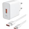 DCFUN Supercharge Charger rapide pour Honor 200 Lite 400 Magic7 Lite,66W Supercharge Charger avec 6A USB-C 2m Cable Included pour Honor Magic6 6Pro Magic6 Lite Honor 90 400 Lite 200 Pro X6b X8b Pad X8a X9
