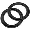 Bluecell World Bluecell 2 pezzi di ricambio per altoparlanti o fai da te (20,3 cm) in gomma di colore nero