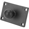 Greensen Base di Montaggio a Sfera 1 pollice, Piastra Universale in Lega di Alluminio con Foro AMPS per Supporti per GPS, Telefono, Tablet e Dispositivi Mobili - Compatibile con Sistema RAM