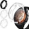 iVoler 3 Pezzi HD Clear Cover con Pellicola Protettiva per Huawei Watch 5 46mm, Copertura Completa Custodia Anti-Graffio Ultra Sottile Morbida TPU Case, 2 Trasparente + 1 Nero
