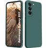 ISOI - Cover per Samsung Galaxy S22 5G, Custodia Morbida in Silicone Liquido, Protezione Completa Antiurto Ultra Sottile per il Corpo - Verde Notte