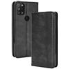 BellaCase Custodia Alcatel 3X 2020 [Custodia portafoglio] [Staffa] [Slot per schede] [Flip Cover magnetica] Compatibile con lo smartphone Alcatel 3X 2020(Nero)