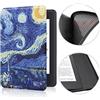 WunM Studio Custodia per Kindle 6 nuovissimo (Versione 11a generazione-2022), Custodia Leggera con Sveglia/Sleep Automatico per e-Reader Kindle 2022 11a Generazione/Cielo Notturno Van Gogh Dipinto