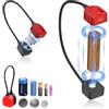 Kiorafoto Tester magnetico per batterie piccole, universale, con 3 indicatori luminosi per batterie AA/AAA/CR2025/CR2032/LR44/LR41/CR2/CR2450/CR123/CR2/CR1632 a bottone/C/D e altre batterie domestiche
