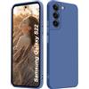 ISOI - Cover per Samsung Galaxy S22 5G, Custodia Morbida in Silicone Liquido, Protezione Completa Antiurto Ultra Sottile per il Corpo - Blu