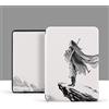WunM Studio Custodia protettiva per e-book Custodia per Kindle Touch 2014 (per Kindle 7 7a generazione) Custodia protettiva sottile per Ereader Smart Case per modello WP63GW funzione sleep/wake, pittura a inchi