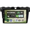 Keconsing KEC 9 [6G+128G] Android 16 Autoradio per Mazda CX-7 2008-2014-Integrato Wireless CarPlay | Android Auto | DSP | GPS Sat Nav | Bluetooth 5.0 | Wifi | 4G | Mirror Link | 360° Panoramica+CAM&MIC
