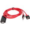 Leapiture Cavo HDMI, Cavo Adattatore da HDMI a USB 1080P Cavo Universale da Telefono Cellulare a TV Cavo di Connessione HDMI Cavo Adattatore da 6,6 Piedi Per Tablet Per Cellulare HDTV AV