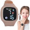Générique Fitness Tracker Orologio per bambini, Orologio Sportivo Digitale per Bambino, Orologio Da Polso Orologi Da Polso Quadrati Che Brillano Al Buio Con Schermo LED Colorato, Orologio Impermeabile in