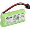 vhbw batteria compatibile con Motorola K305, K304, B802, B801, B8, K302, K3, K301, B804, B803, K303 telefono fisso cordless (800mAh, 2,4V, NiMH)