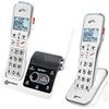Geemarc Amplidect 595 U.L.E Duo - Telefoni per Anziani con Volume di Ricezione Amplificato, Funzione SOS e Sistema Interfono Integrato - Perdita Uditiva da Moderata a Grave - Versione IT
